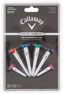 Callaway Par-Tee Combo Set with high performance tees in various colors.