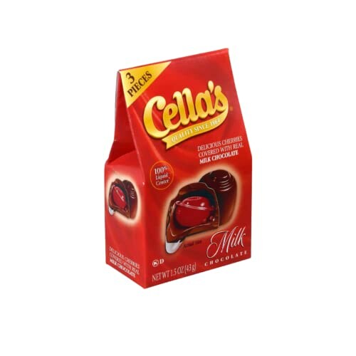 Box of Cella's milk chocolate covered cherries with liquid center