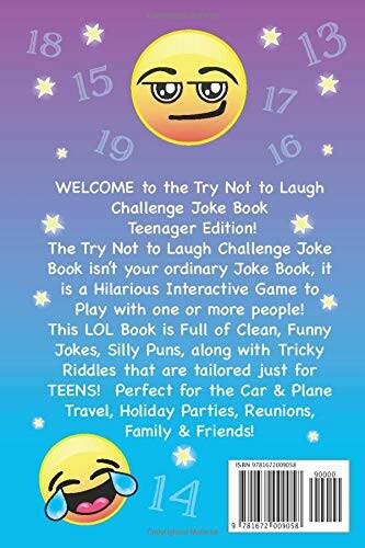 Cover of the Try Not to Laugh Challenge Joke Book Teenager Edition